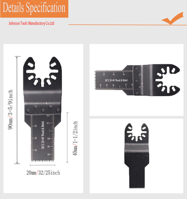 20*40mm HCS Multi Purpose Saw Blades Quick Release Connection
