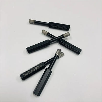 6mm สูญญากาศ Brazed Hex Shank Hole Saw สำหรับกระเบื้องพร้อมปลอกพลาสติก