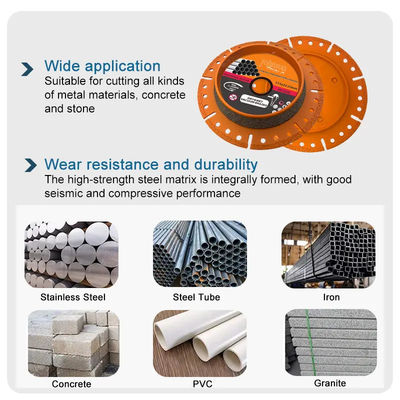 วัคูม Brazed Diamond Blade สําหรับท่อ 115 มิลลิเมตร