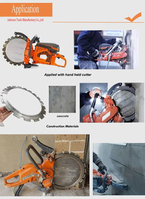 14 นิ้ว Diamond Ring Saw Blade Hard Holded Cutter สําหรับการตัดแห้งคอนกรีต แข็งแกร่งคอนกรีต