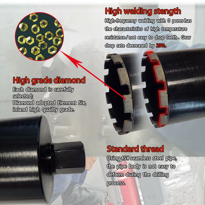วัสดุก่อสร้างที่มีประสิทธิภาพสูง Bit 8207501000, Diamond Tip Drill Bit 150mm