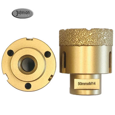 M14 68mm แห้งพอร์ซเลนสูญญากาศ Brazed Diamond Core ดอกสว่าน