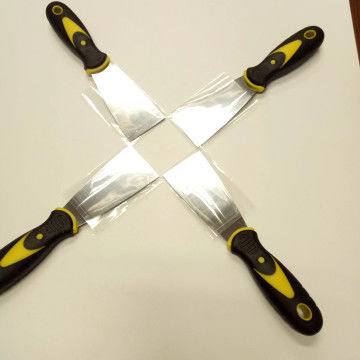 4 แพ็ค Multi Putty Knife Scrapers ชุด Spackle Knife พรีเมียมเหล็กไร้สารสแตนเลส สี Scraper Blade