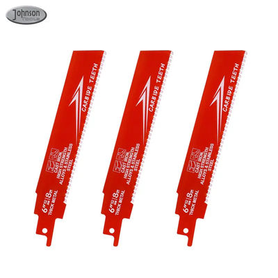 6 นิ้ว Bi-Metal OEM Reciprocating Saw Blade อุตสาหกรรมสําหรับโลหะเหล็กเหล็กเหล็กเหล็กเหล็กเหล็ก Sawzall Blade Carbide