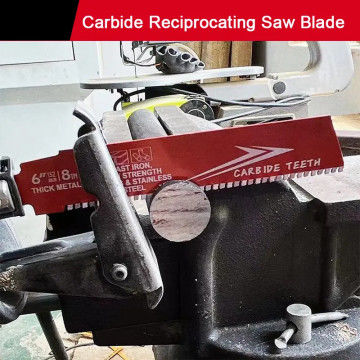 6 นิ้ว Bi-Metal OEM Reciprocating Saw Blade อุตสาหกรรมสําหรับโลหะเหล็กเหล็กเหล็กเหล็กเหล็กเหล็ก Sawzall Blade Carbide