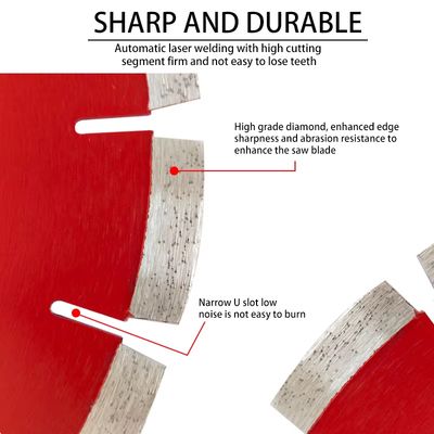 ใบเลื่อยวงเดือนสูงสำหรับงานกัดคอนกรีต 180 มม