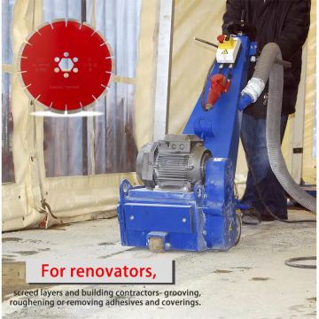 ใบเลื่อยวงเดือนสูงสำหรับงานกัดคอนกรีต 180 มม