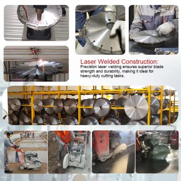 ใบเลื่อยตัดเพชรรุ่น 180mm สำหรับคอนกรีตเสริมเหล็กที่ตัดด้วยความเร็วสูง