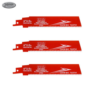 6 นิ้ว Bi-Metal OEM Reciprocating Saw Blade อุตสาหกรรมสําหรับโลหะเหล็กเหล็กเหล็กเหล็กเหล็กเหล็ก Sawzall Blade Carbide