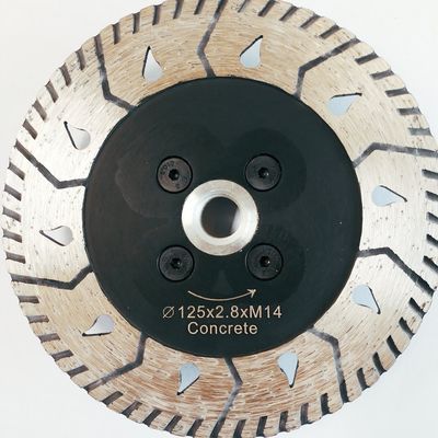 5 นิ้ว Hot Press Sintered Ridgid Turbo Diamond Blade สำหรับบดคอนกรีต