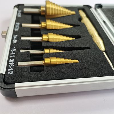 8 PCS HSS ไทเทเนียมไนไตรด์เคลือบเหล็กความเร็วสูง Bit