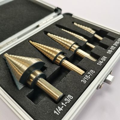 5pcs HSS Titanium Step Cone Taper Triangle Shank เจาะ Bit