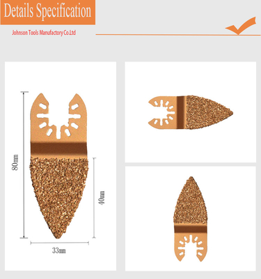 ใบมีดเพชรแบ่งส่วนเหล็กทังสเตน 33 * 40 มม. สีที่กำหนดเอง