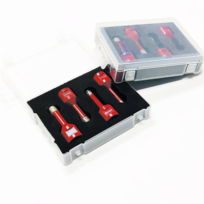 4 Pack 12mm Vacuum Brazed Diamond Core Bits M14 สำหรับกระเบื้องพร้อมกล่องพลาสติก